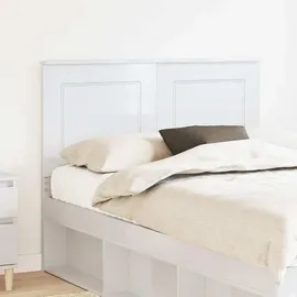 vidaXL Kopfteil Glänzend Weiß 100 cm Holzwerkstoff