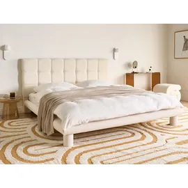 Beliani Cressat 180 x 200 cm Cremeweiß