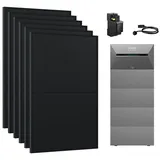 Anker Balkonkraftwerk 2730W Komplettset Solaranlage Anker SOLIX 3 E2700 Pro Speicher, (Smart Meter und 6x Astronergy 455Wp im Lieferumfang enthalten), Speicher mit integriertem Wechselrichter, All-in-One 2,668kWh Akku