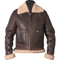 Helstons Bombardier Thunder Jacke, braun, Größe 2XL für Männer