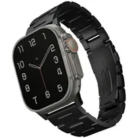 Uniq Osta Gliederarmband aus Stahl für die Apple Watch 49/45/44/42mm, Midnight (Black)