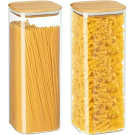 luxuskollektion Glasbehälter gelb 25,0 cm 2,5 l 2-teiliges Set