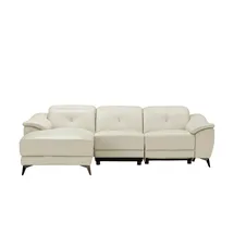 Uno Ecksofa mit elektrischer Relaxfunktion Eva ¦ creme ¦ Maße (cm): B: 255 H: 78 T: 171.0