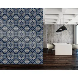 Queence Vinyltapete Jantje 90x300 cm 90 g blau