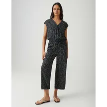 Opus Jumpsuit MONELI SHADOW Wide mit abstrakten Printdesign blau 42