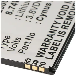 AccuCell Akku passend für Mobistel Cynus E6, Li-Polymer, 3,8V, 2300mAh, 8,7Wh