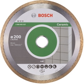 Bosch Professional Standard for Ceramic Diamanttrennscheibe 200x1.6mm, 1er-Pack (2608602537)