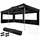 Tectake Faltpavillon 6 x 3 m inkl. 3 Seitenteile Schwarz