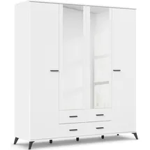 Rauch Drehtürenschrank Lucena 185 x 203 x 54 cm Weiß