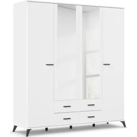 Rauch Drehtürenschrank Lucena 185 x 203 x 54 cm Weiß