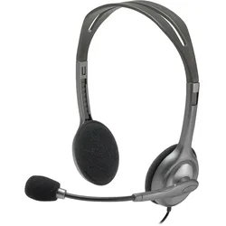 Logitech H110 Stereo Headset, Mikrofon mit Rauschunterdrückung, kompatibel mit Windows