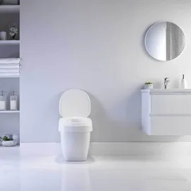 Invacare Toilettensitzerhöhung Aquatec 90 Ergo mit Deckel weiß