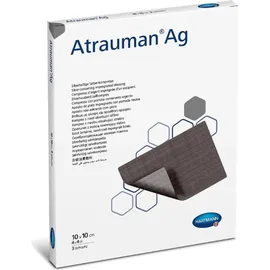 Hartmann Atrauman Ag 10x10 cm steril Kompressen 10 St