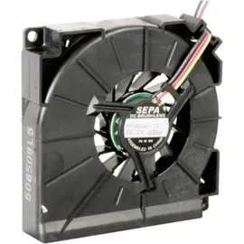 Sepa HYB60A12 Radiallüfter 12 V/DC 7.9 m3/h (L x B x H) 59.5 x 12.5 x 59.5 mm