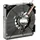 Sepa HYB60A12 Radiallüfter 12 V/DC 7.9 m3/h (L x B x H) 59.5 x 12.5 x 59.5 mm