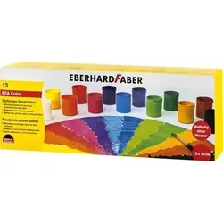 FABER 575613 Farbkasten Malfertige Deckfarben 13er Set à 18 ml Deckfarbe