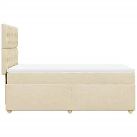 vidaXL Boxspringbett 90 x 190 cm Creme