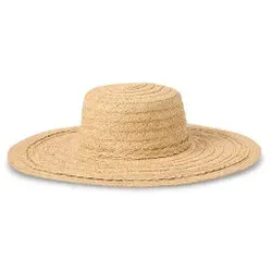 Lauren Ralph Lauren für Damen. 454972586001 Beige Logo-Hut (OSFA), Lässig, Stroh