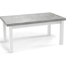 WFL GROUP Esstisch Hellgrau, Rechteckig,Rechteckig, 80x78x140 cm Esszimmer, Tische, Esstische