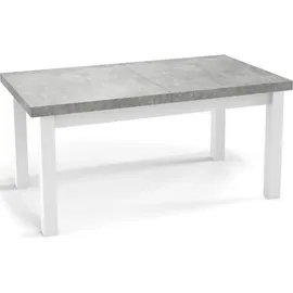 WFL GROUP Esstisch Hellgrau, Rechteckig,Rechteckig, 80x78x140 cm Esszimmer, Tische, Esstische