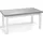 WFL GROUP Esstisch Hellgrau, Rechteckig,Rechteckig, 80x78x140 cm Esszimmer, Tische, Esstische