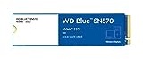 WD Blue SN570 NVMe SSD intern 250 GB (für Kreativprofis, 1-monatige Mitgliedschaft bei Adobe Creative Cloud, M.2 2280 PCIe Gen3 x 4 NVMe SSD, Lesen bis zu 3.300 MB/s, Dashboard), Festkörper-Laufwerk