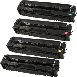 4 Ampertec Toner ersetzt Canon 054  4-farbig