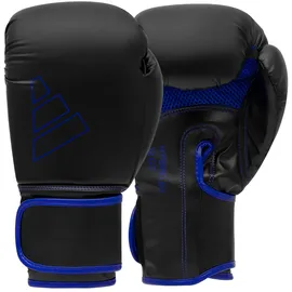 adidas Unisex – Erwachsene Hybrid 80 Boxhandschuhe, Schwarz/Blau, 10 oz EU