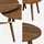 sweeek Set aus 2 runden Couchtischen Braun Kiefer 70 x 38 cm