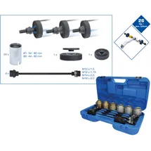 BRILLIANT TOOLS Zug- und Druckhülsen-Satz, mit 4 Spindeln, 26-tlg