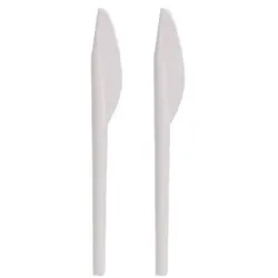 Blanc HYGIENIC Messer, Plastikmesser, Mehrwegbesteck, 16 cm, 2.000 Stk, weiß, robust, Premium Qualität