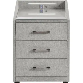 ed exciting design Nachtschrank Moon 47 x 46 x 61 cm Grau