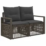 vidaXL Garten-Sofa 2-Sitzanzahl 0 x 0 x 0 cm Grau