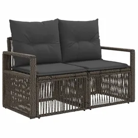 vidaXL Garten-Sofa 2-Sitzanzahl 0 x 0 x 0 cm Grau