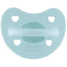 Chicco PhysioForma Luxe Silikon Schnuller, 2-6M, Blau,weich und sanft, unterstützt die physiologische Atmung und fördert die richtige Entwicklung des Mundes, 1 Stück, Kind