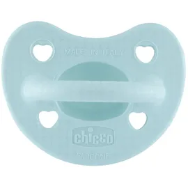 Chicco PhysioForma Luxe Silikon Schnuller, 2-6M, Blau,weich und sanft, unterstützt die physiologische Atmung und fördert die richtige Entwicklung des Mundes, 1 Stück, Kind
