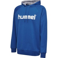 Hummel Go Cotton Logo Hoodie - True Blue S