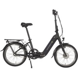 Saxonette E-Bike SAXONETTE "Compact Comfort Plus" E-Bikes Gr. 33 cm, 20 Zoll (50,80 cm), schwarz (schwarz matt) E-Bikes E-Bike Klapprad, faltbar