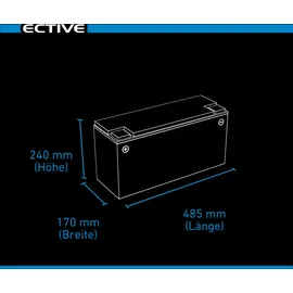 Ective LC 150L Versorgungsbatterie 17 x 24 cm Schwarz