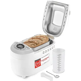 tzs-first-austria TZS First Austria - Brotbackautomat FA-5152-3, 12 Programme, Kunststoff, bis 1250g, Weiß