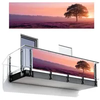MuchoWow Balkon-Sichtschutz, Flieder, Kunststoff, Rechteckig, 300x95 cm, Sonnen- & Sichtschutz, Sichtschutz Garten, Balkon Sichtschutze