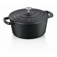 Kela Calido Bräter 24 cm rund schwarz