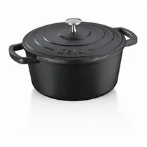 Kela Calido Bräter 24 cm rund schwarz