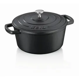 Kela Calido Bräter 24 cm rund schwarz