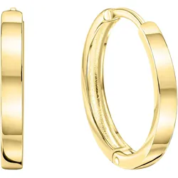 Paar Creolen FIRETTI "Schmuck Geschenk, Ohrringe, Gold 375", gold (gelbgoldfarben), Ohrringe, Damen, Gelbgold 375
