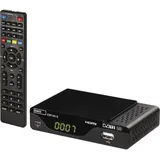 EMOS DVB-T2 Receiver H.265 HEVC mit USB, HDMI, SCART und Koaxial-Anschluss, Fernbedienung und Infrarot-Sensor, J6014