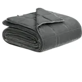 Woltu Gewichtsdecke 9kg 150x200cm Therapiedecke für Erwachsene, Entspannungsdecke Therapie aus Mikrofaser, Cashmere Feeling Beschwerte Decke Anti Stress, Weighted Blanket für besseren Schlaf