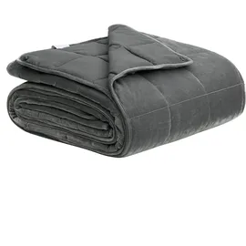 Woltu Gewichtsdecke 9kg 150x200cm Therapiedecke für Erwachsene, Entspannungsdecke Therapie aus Mikrofaser, Cashmere Feeling Beschwerte Decke Anti Stress, Weighted Blanket für besseren Schlaf