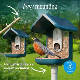 bird buddy Vogelhaus Blau mit Solarzelle 2.0 - Blau