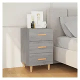 vidaXL Nachttisch Grau Sonoma 40x40x66 cm Holzwerkstoff